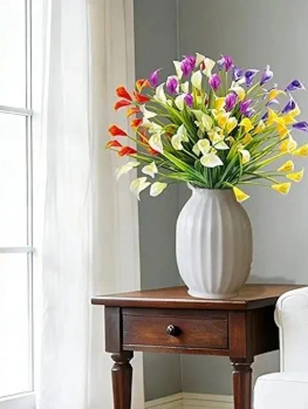 20 Bundles Calla Lily (400 Heads) Artificial Flowers for Outdoors